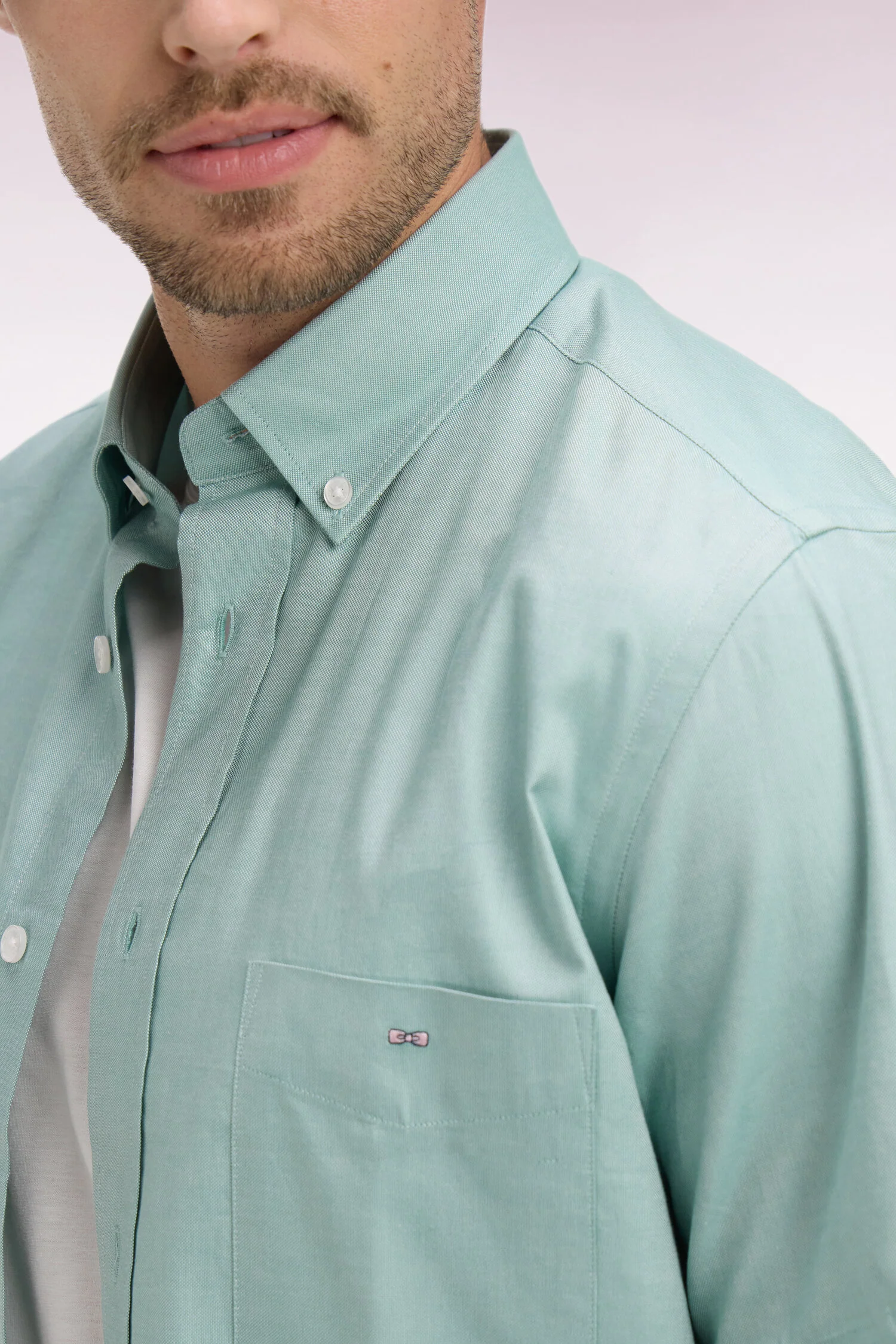 Eden Park Green Cotton Short Sleeve Shirt - Image 3