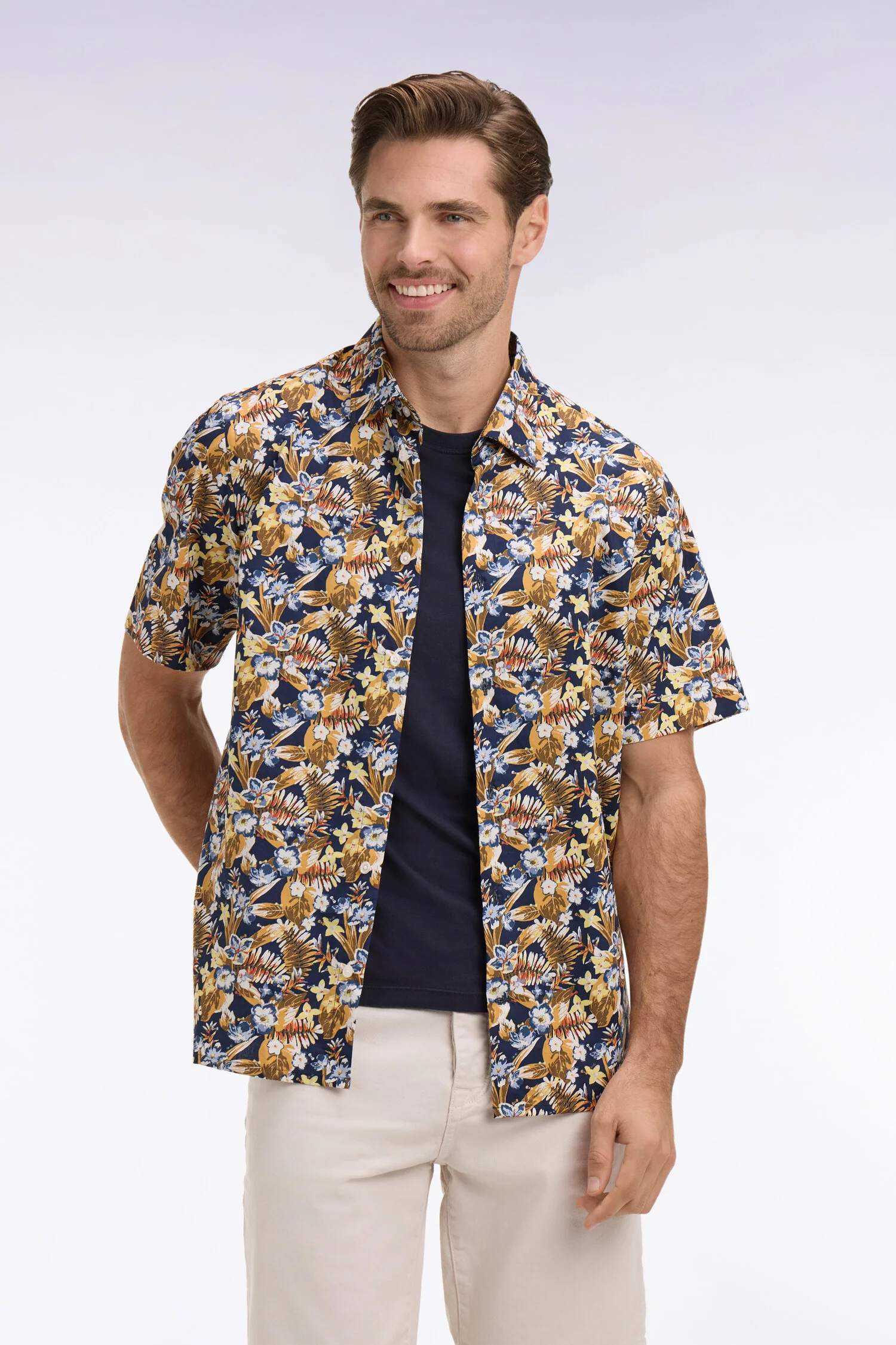 Eden Park Navy Printed Shirt - Image 2