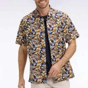 Eden Park Navy Printed Shirt