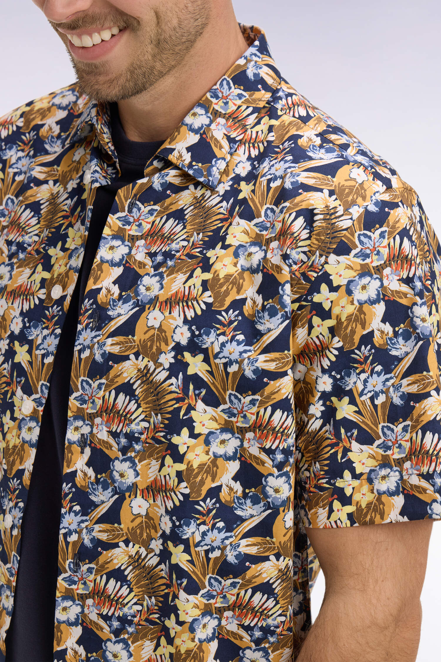 Eden Park Navy Printed Shirt - Image 4
