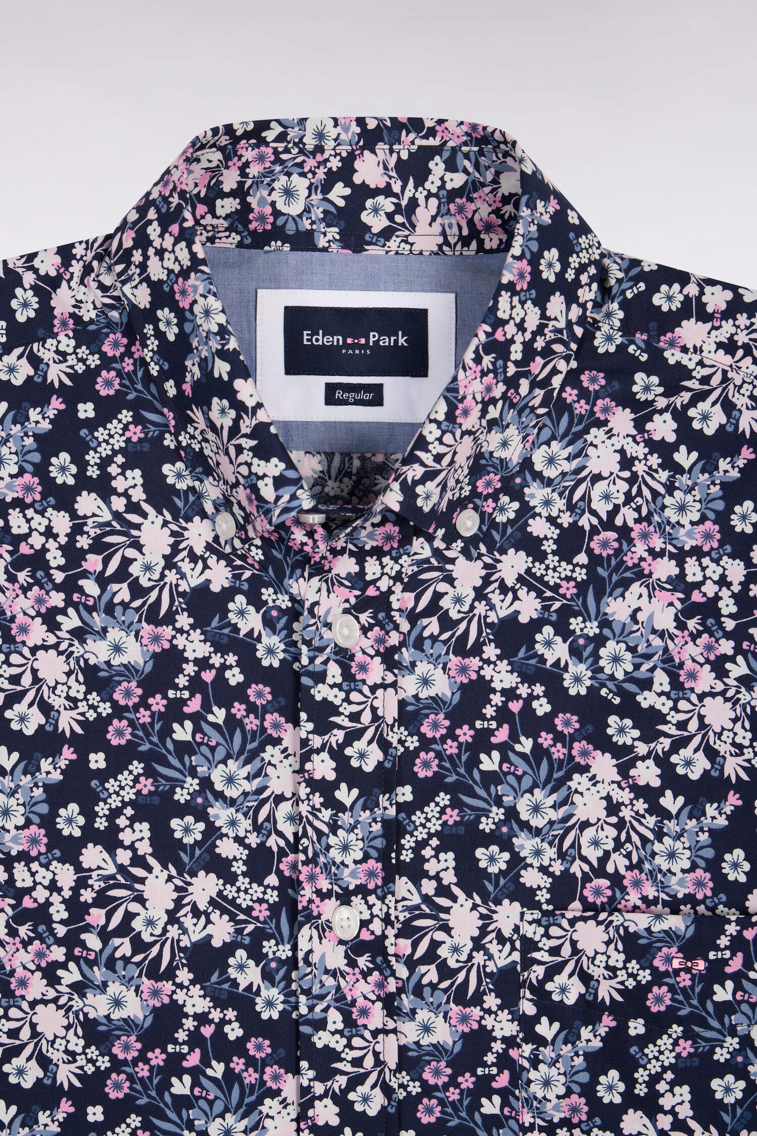 Eden Park Pink Floral Short Sleeve Shirt - Image 6