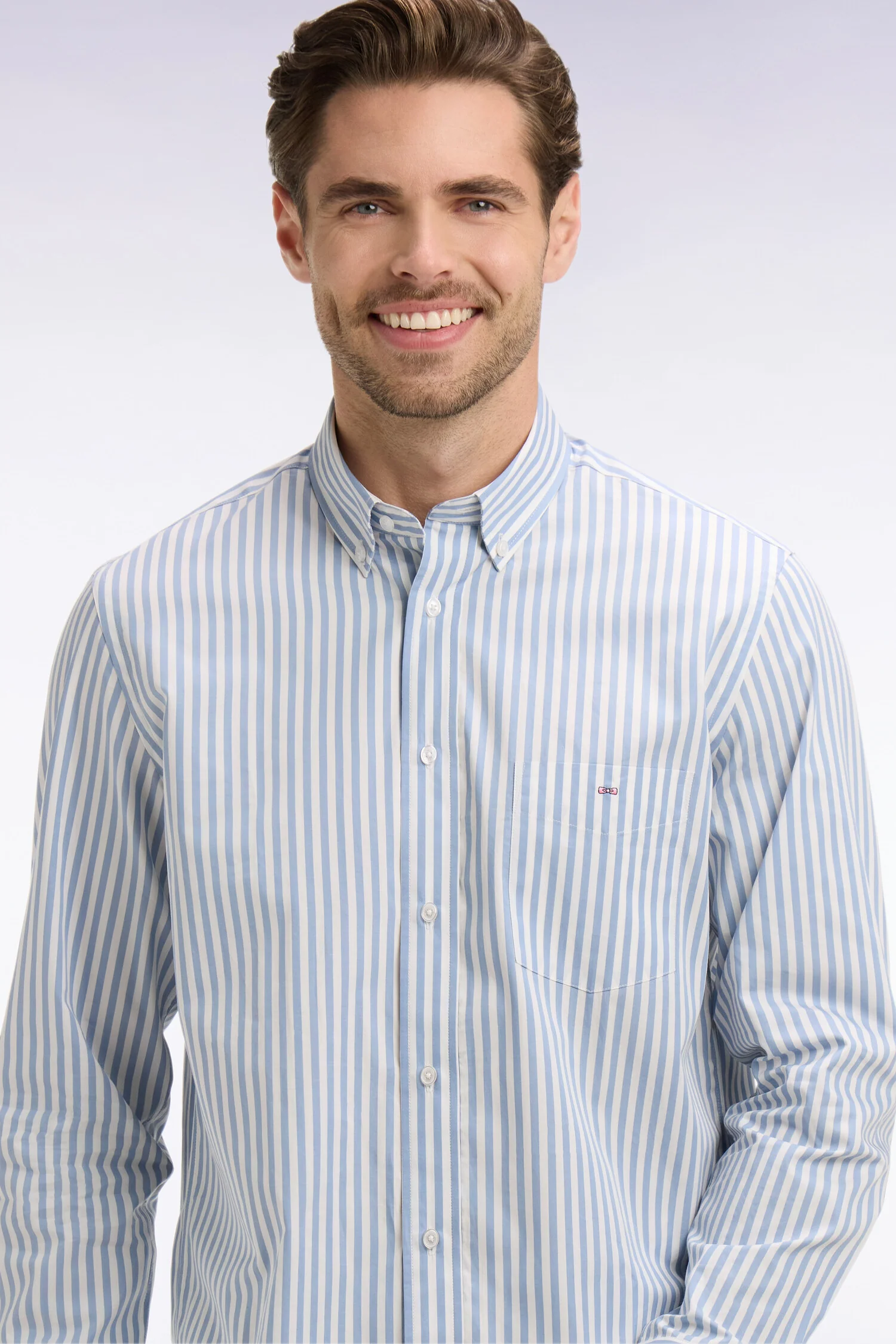 Eden Park Blue Stripe Shirt - Image 2