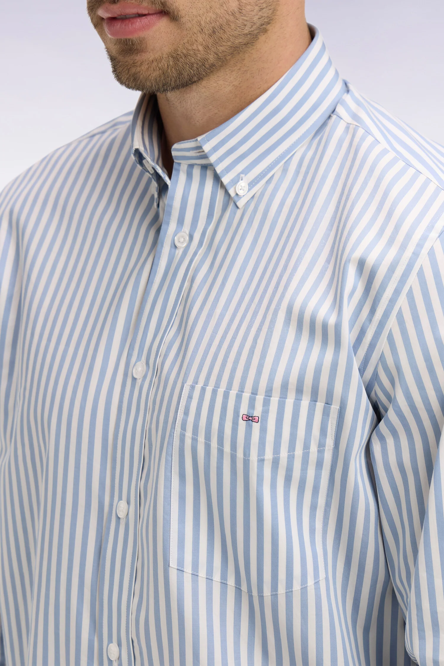 Eden Park Blue Stripe Shirt - Image 3