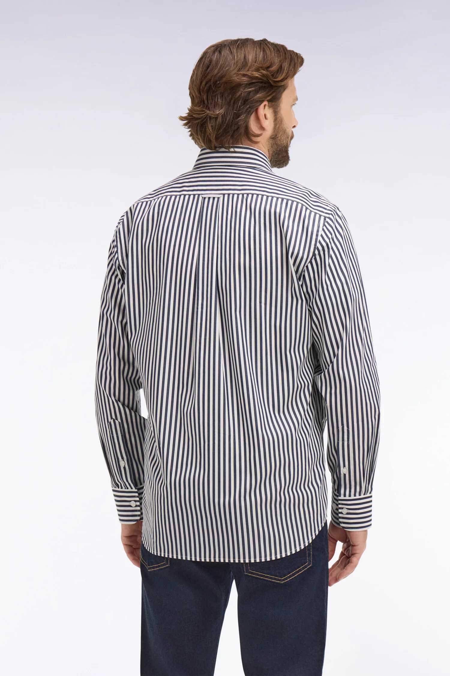 Eden Park Navy Stripe Shirt - Image 3