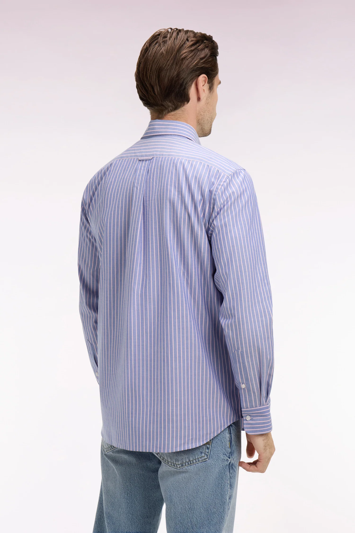 Eden Park Pink Pin Stripe Shirt - Image 4