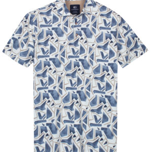 Giordano Blue Abstract Polo Shirt