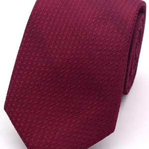 L.A Smith Wine Texture Tie and Hanky