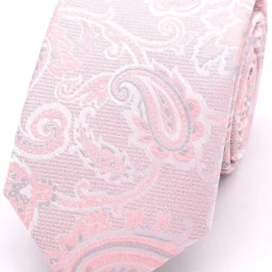 L.A Smith Pink Paisley Tie and Hanky
