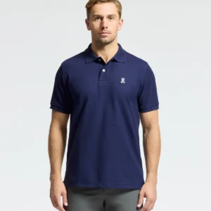 Psycho Bunny Evening Blue Pique polo