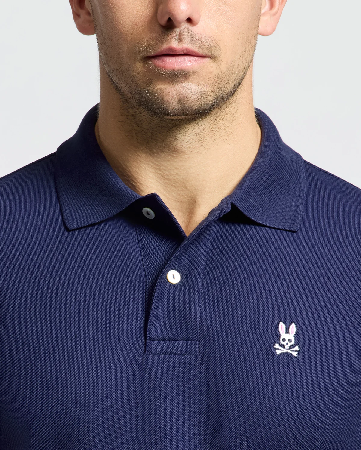Psycho Bunny Evening Blue Pique polo - Image 3