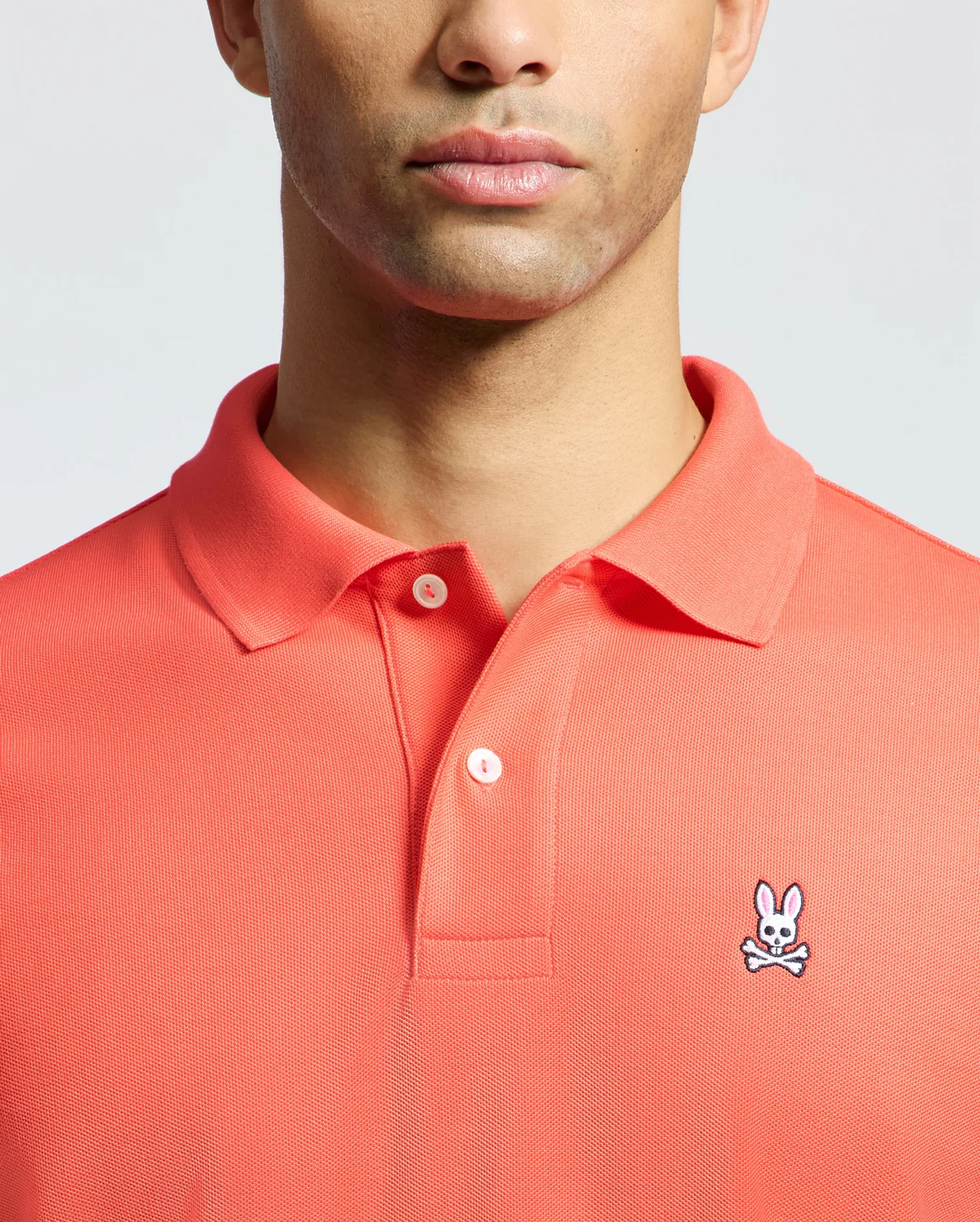 Psycho Bunny Coral Pique Polo - Image 3