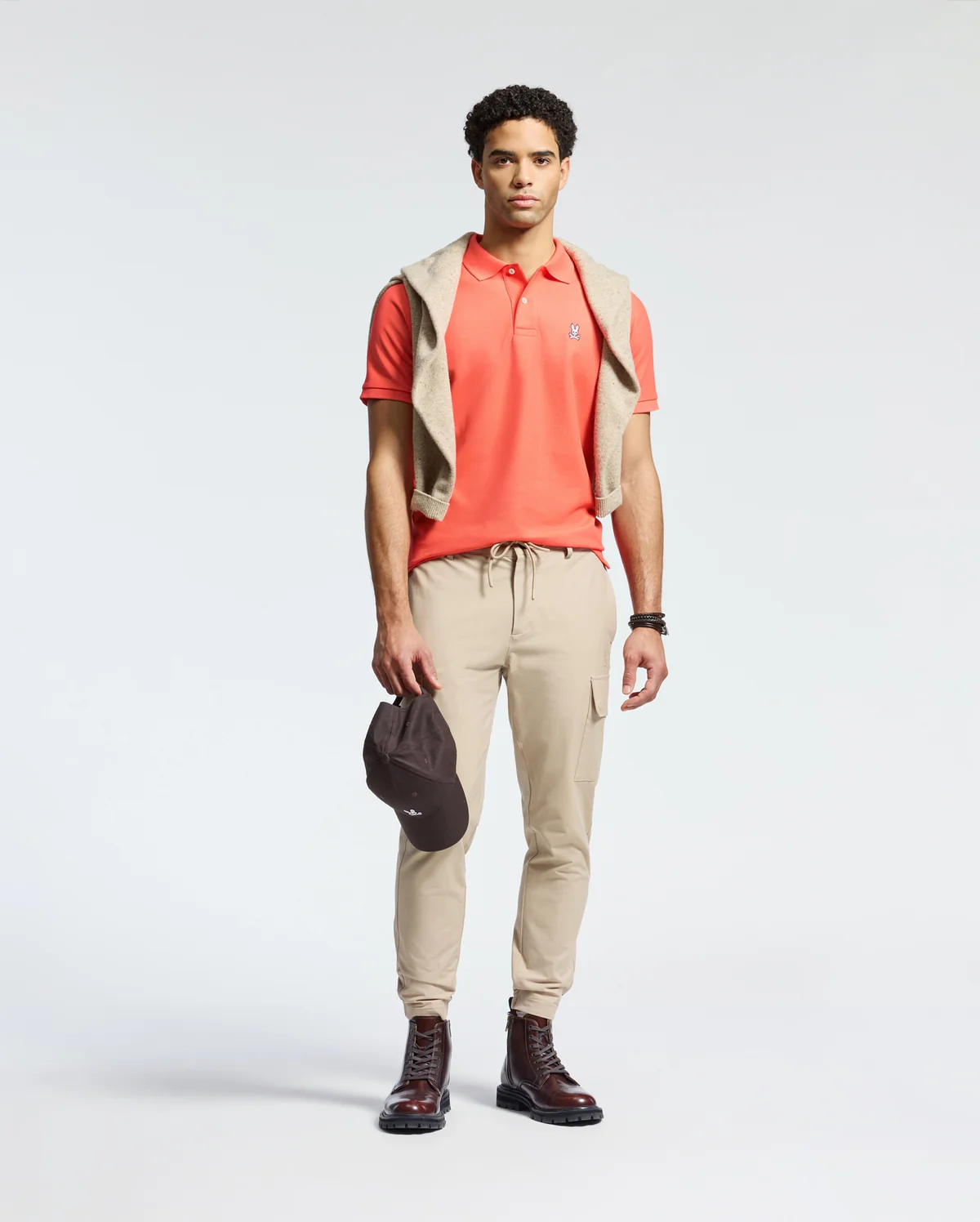 Psycho Bunny Coral Pique Polo - Image 6