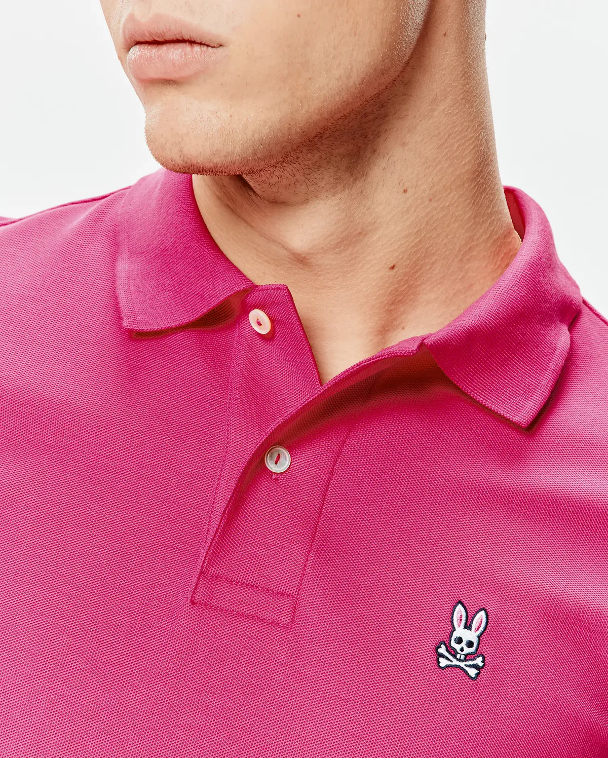 Psycho Bunny Pink Yarrow Pique Polo - Image 2