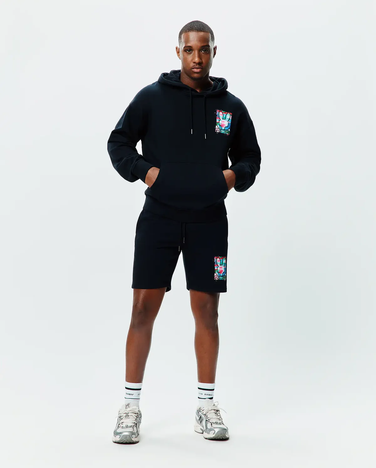 Psycho Bunny Black Isaac 8' Shorts - Image 3