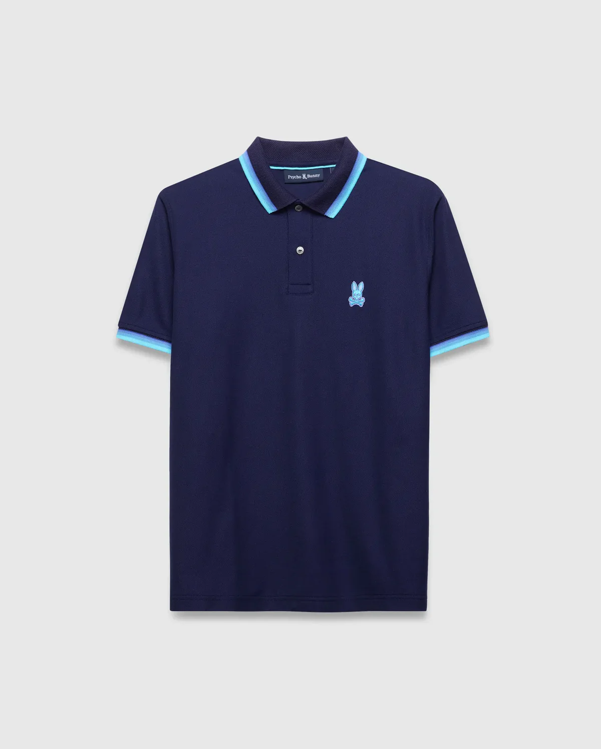 Psycho Bunny Navy Holden Pique Polo - Image 4