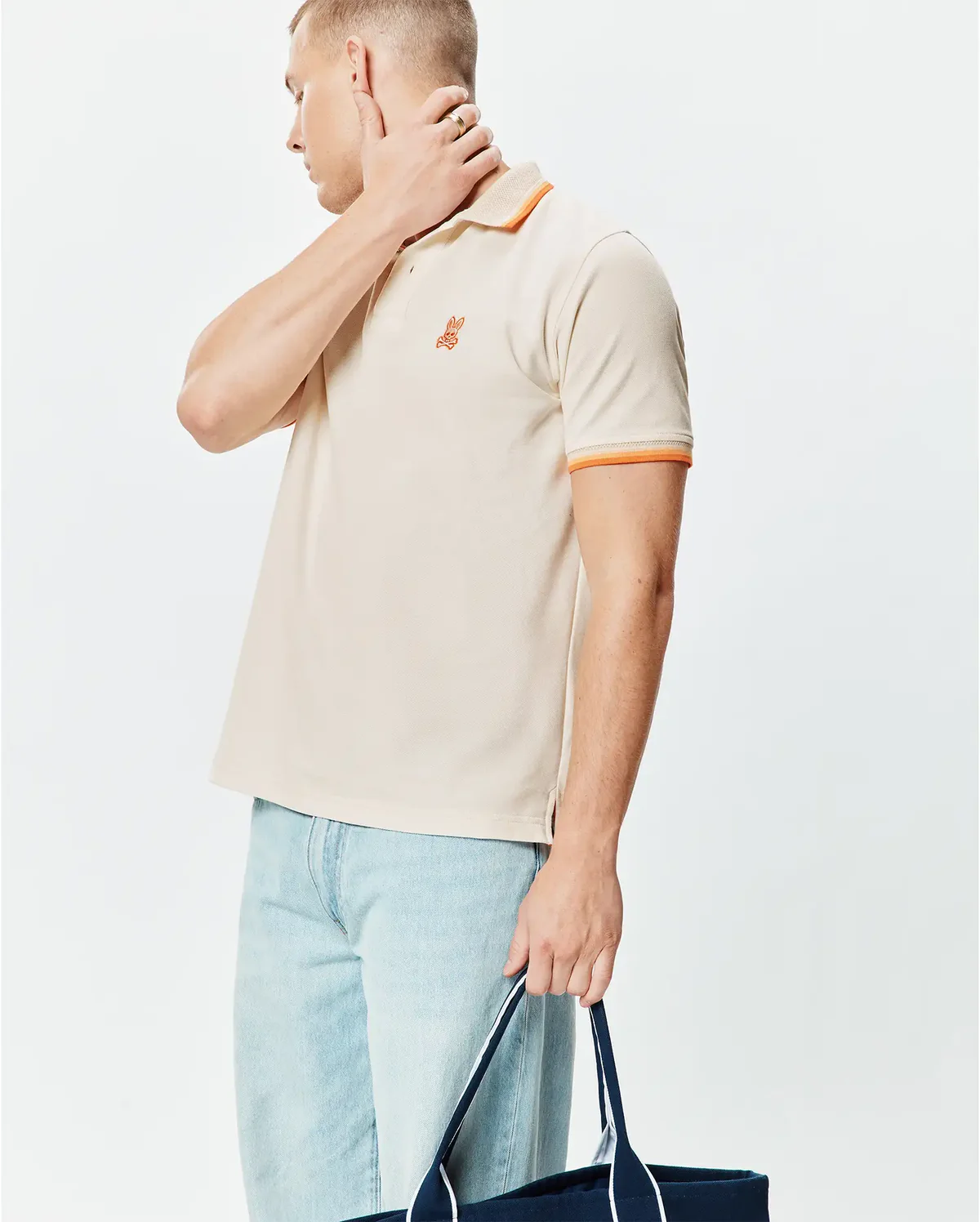 Psycho Bunny Sand Holden Pique Polo - Image 3