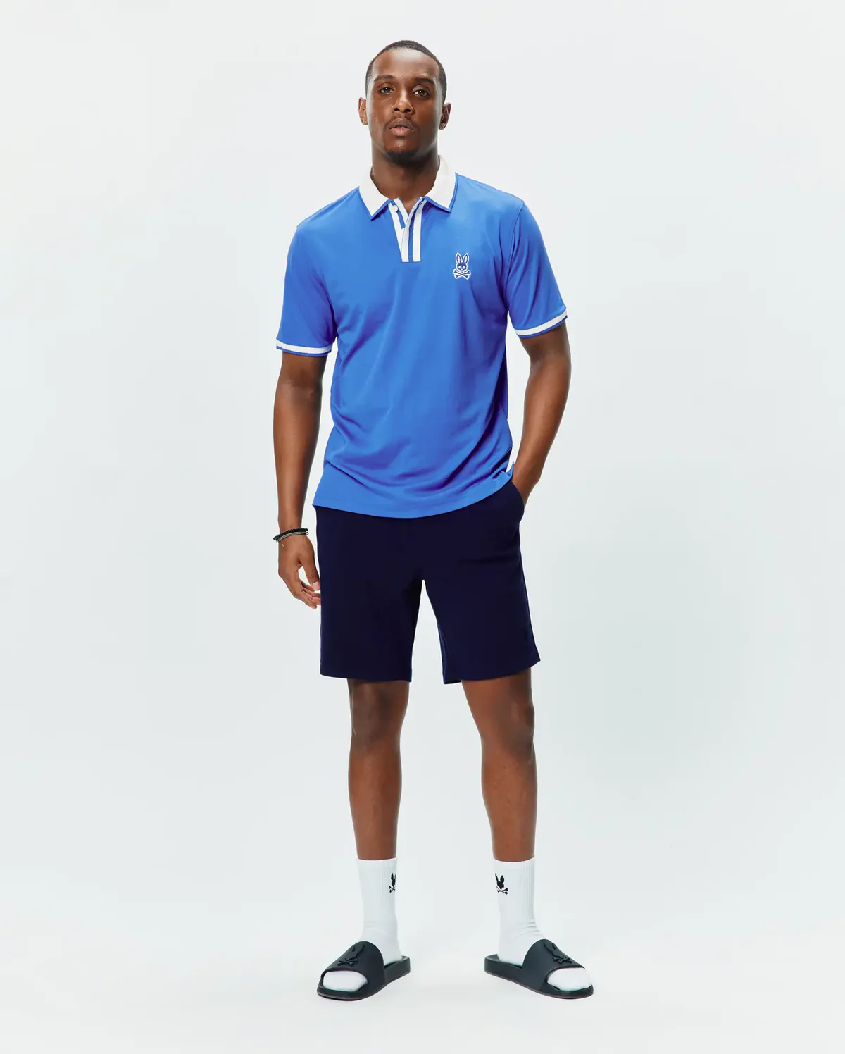 Psycho Bunny Mens Ridley Performance Pique Polo