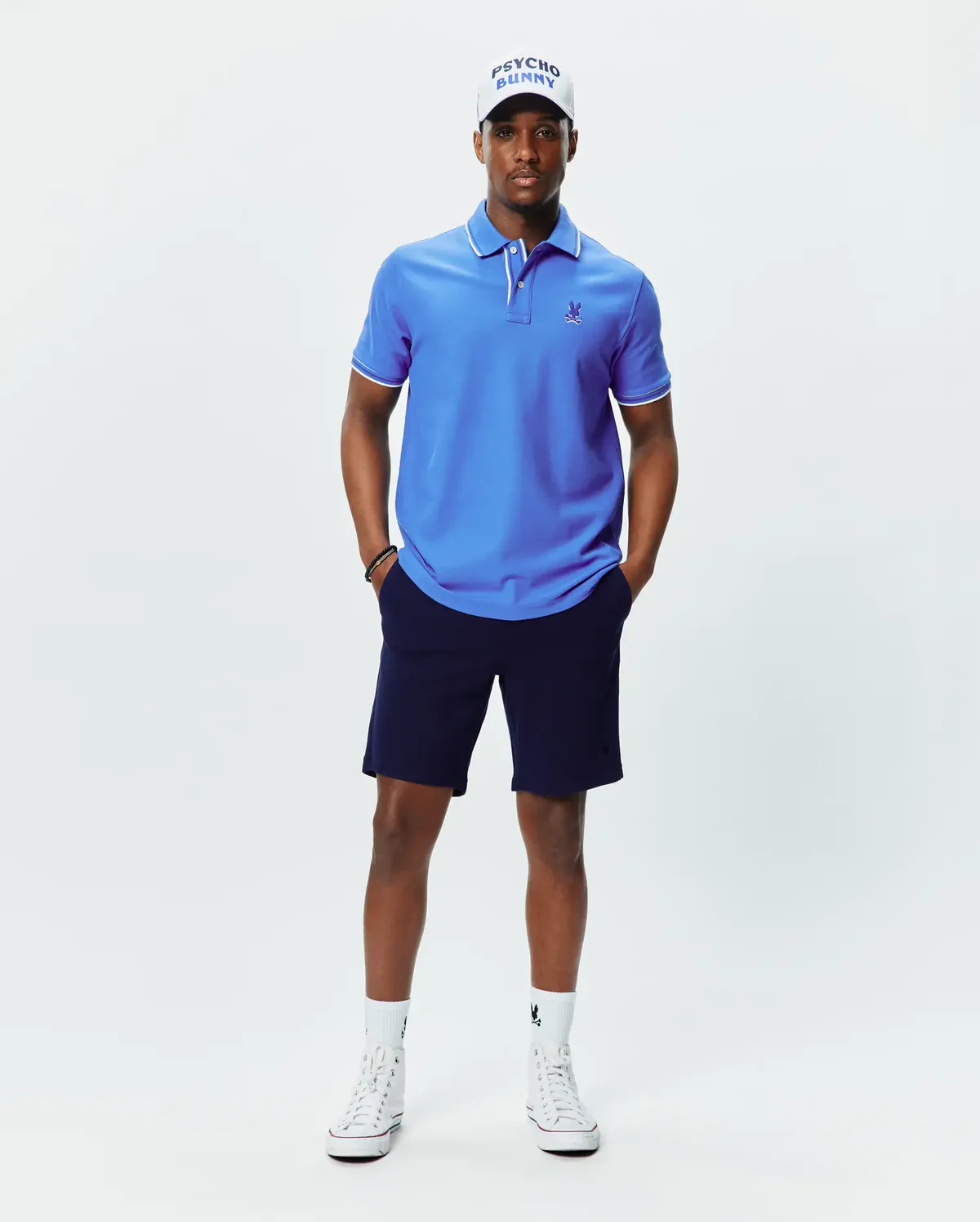 Psycho Bunny Blue Brad Pique Polo - Image 3