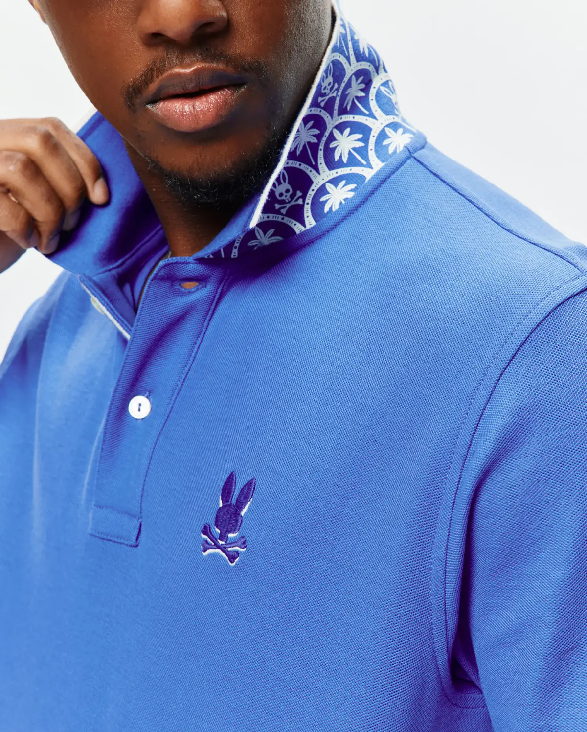 Psycho Bunny Blue Brad Pique Polo - Image 2