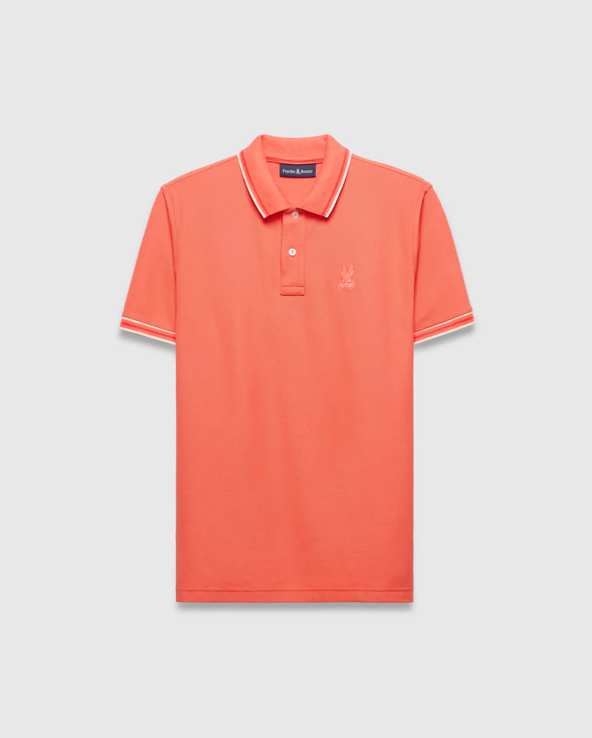 Psycho Bunny Orange Brad Pique Polo - Image 4