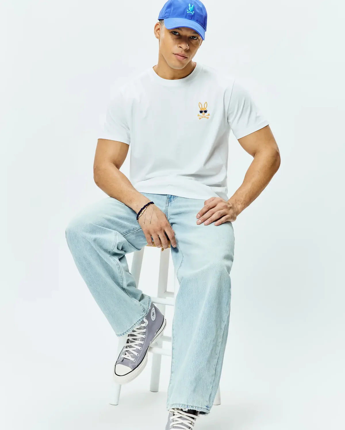 Psycho Bunny Mens sunny Chest Graphic Tee