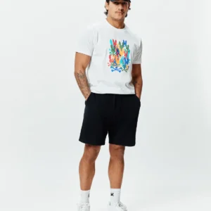 Psycho Bunny White Tanner Graphic Tee