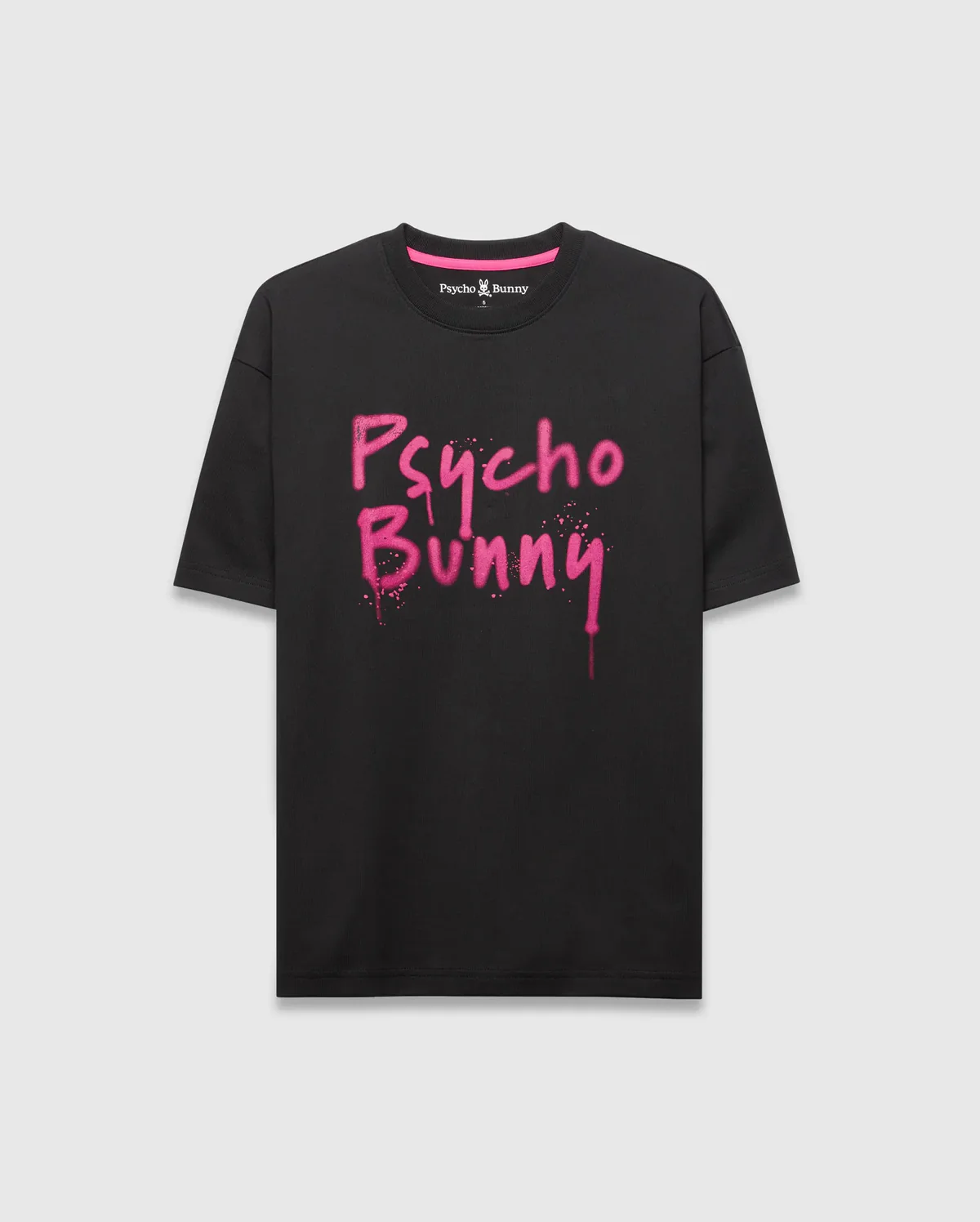 Psycho Bunny Black Duncan Graphic T-shirt Oversized - Image 4