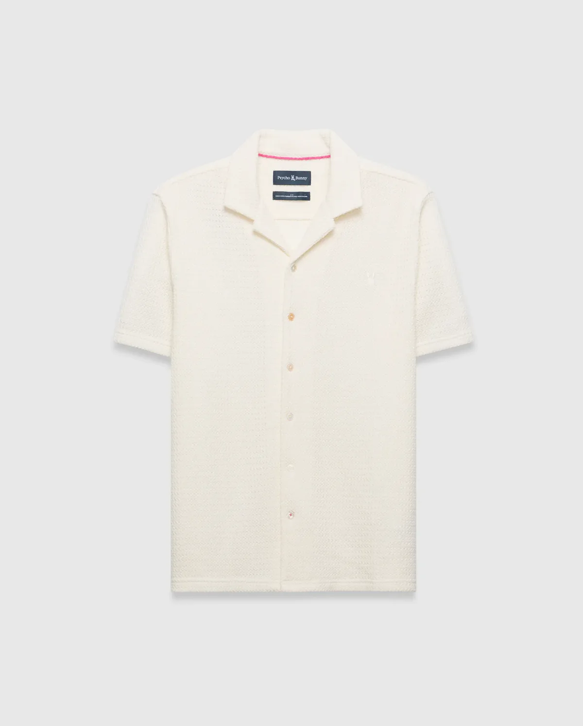 Psycho Bunny White Knitted Achille Shirt - Image 3