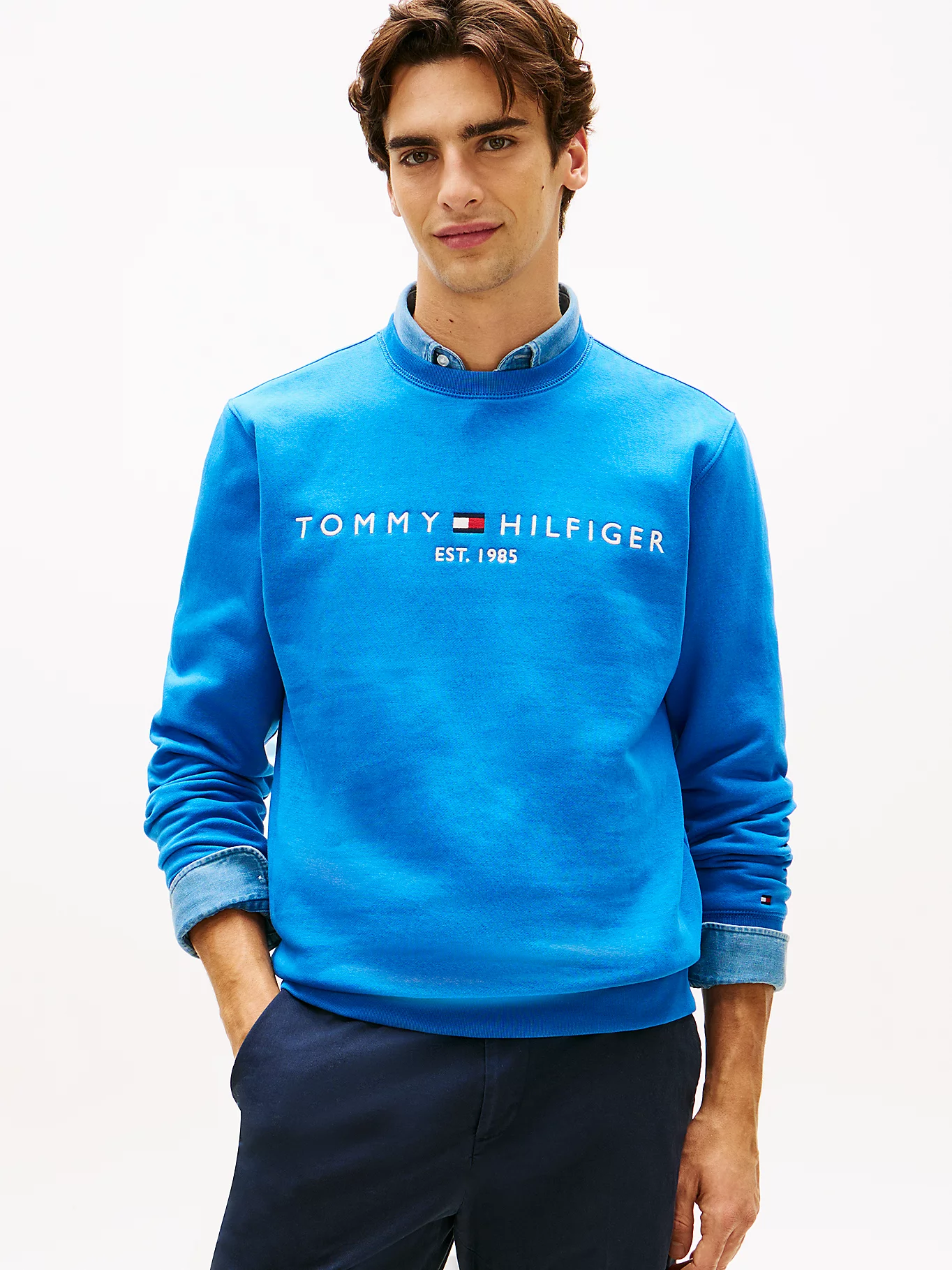 Tommy Hilfiger Blue Orbit Logo Sweatshirt