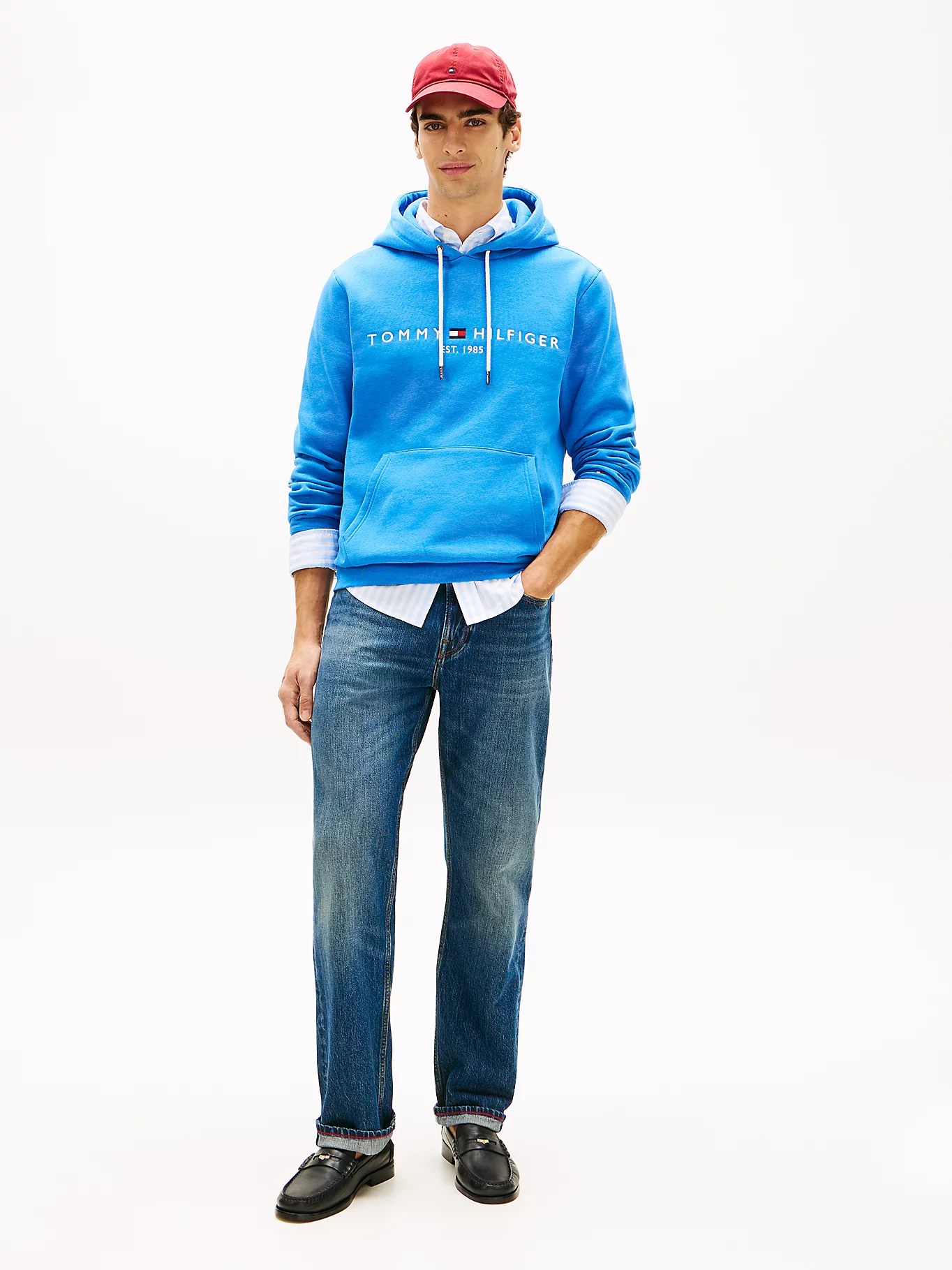Tommy HilfigerBlue Orbit Logo Hoody - Image 3
