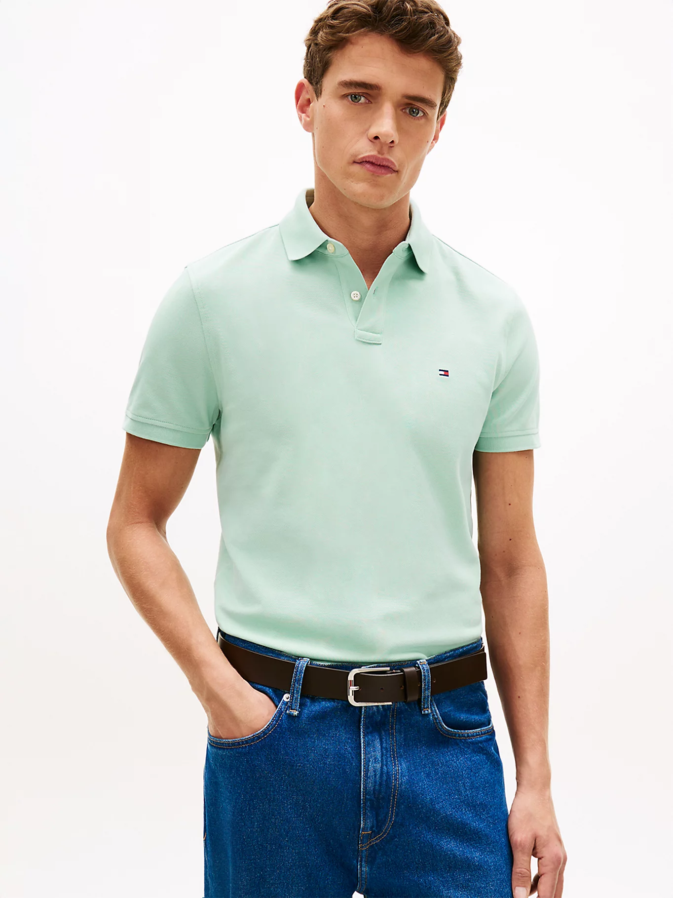 Tommy Hilfiger Pastel Green 1985 Fit Polo Shirt
