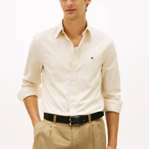 Tommy Hilfiger Off White Poplin Shirt