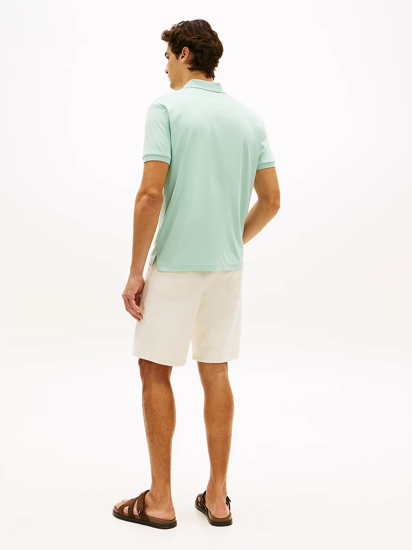 Tommy Hilfiger Green Liquid Cotton Polo Shirt - Image 4