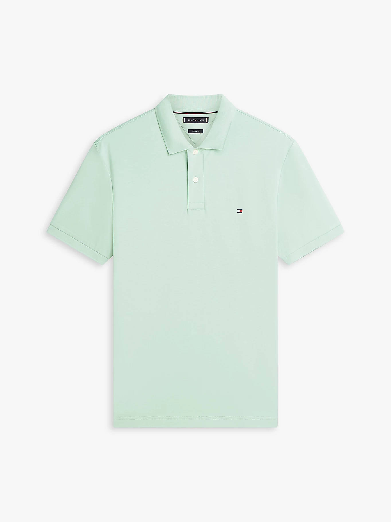 Tommy Hilfiger Green Liquid Cotton Polo Shirt - Image 5