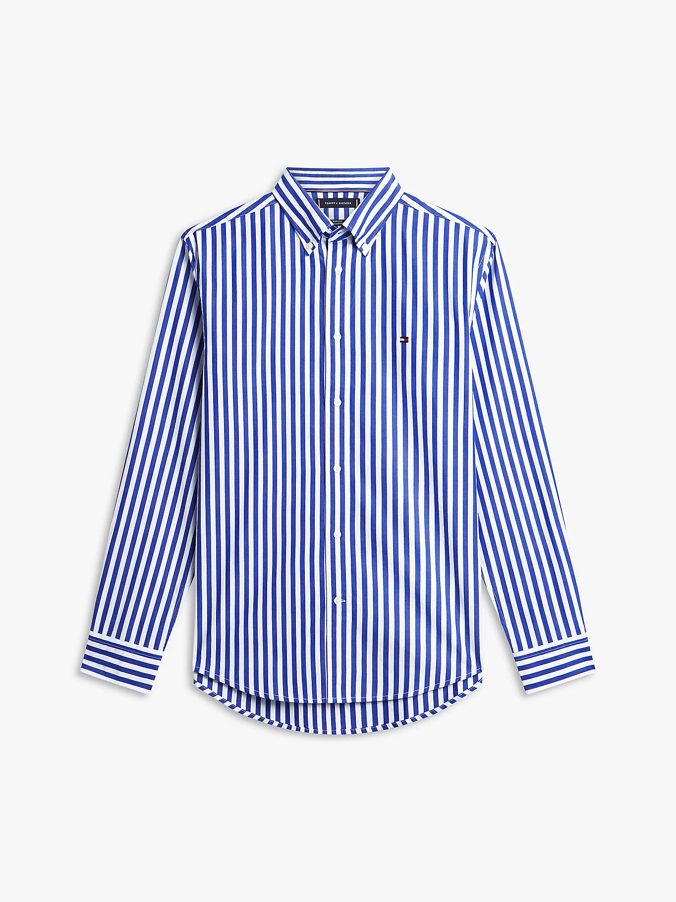 Tommy Hilfiger Blue Stripe Poplin Shirt - Image 5