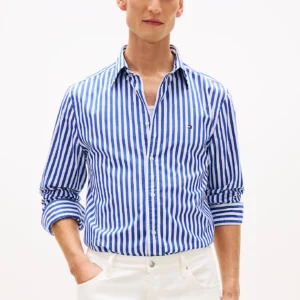 Tommy Hilfiger Blue Stripe Poplin Shirt