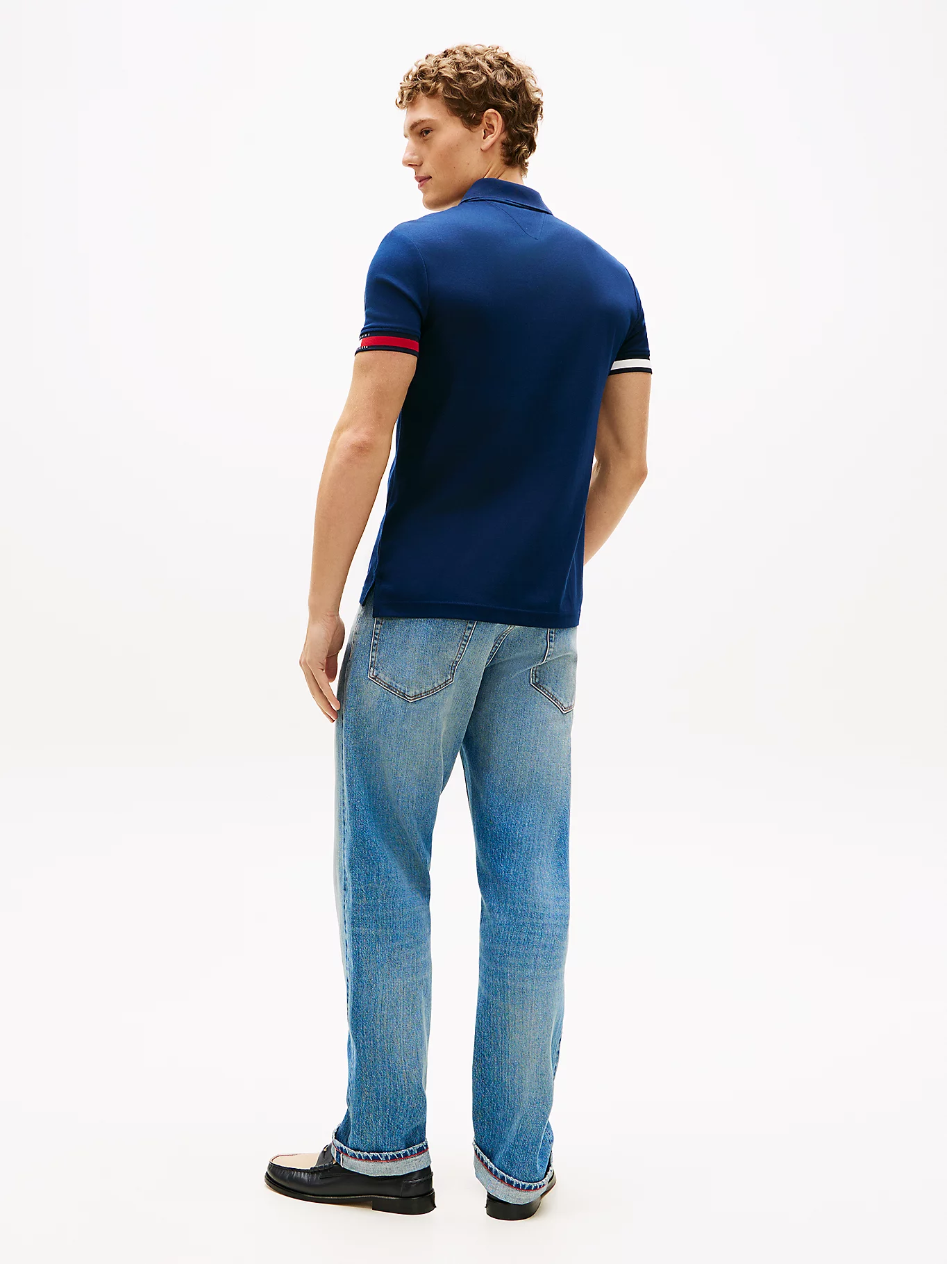 Tommy Hilfiger Navy Slim Fit Tipped Polo - Image 3