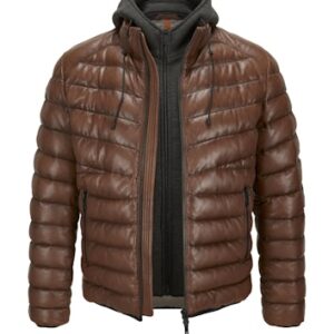 Milestone Harvey mid brown leather jacket