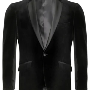 Douglas & Graham Black Tux Velevet Jacket