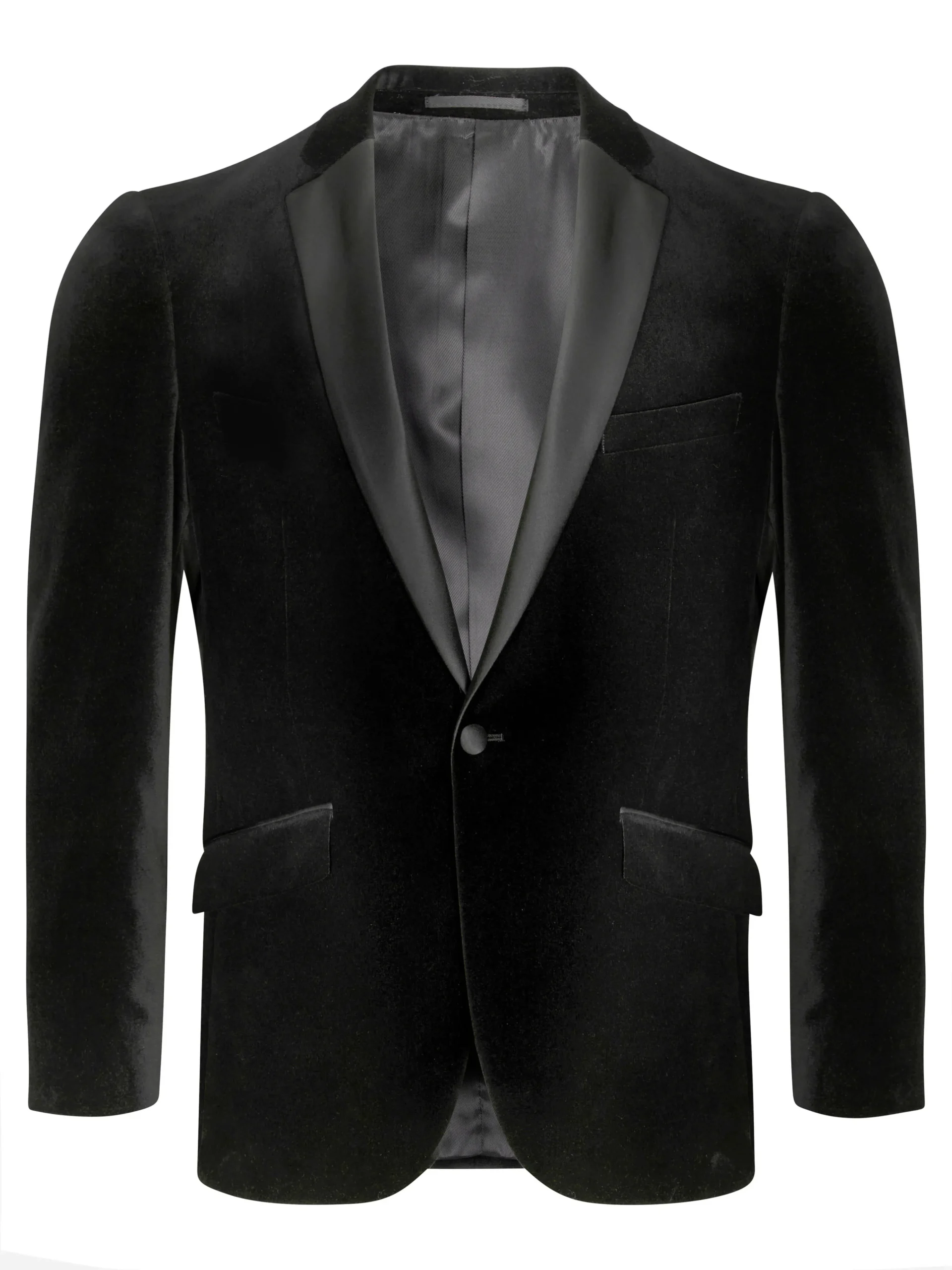 Douglas & Graham Black Tux Velevet Jacket