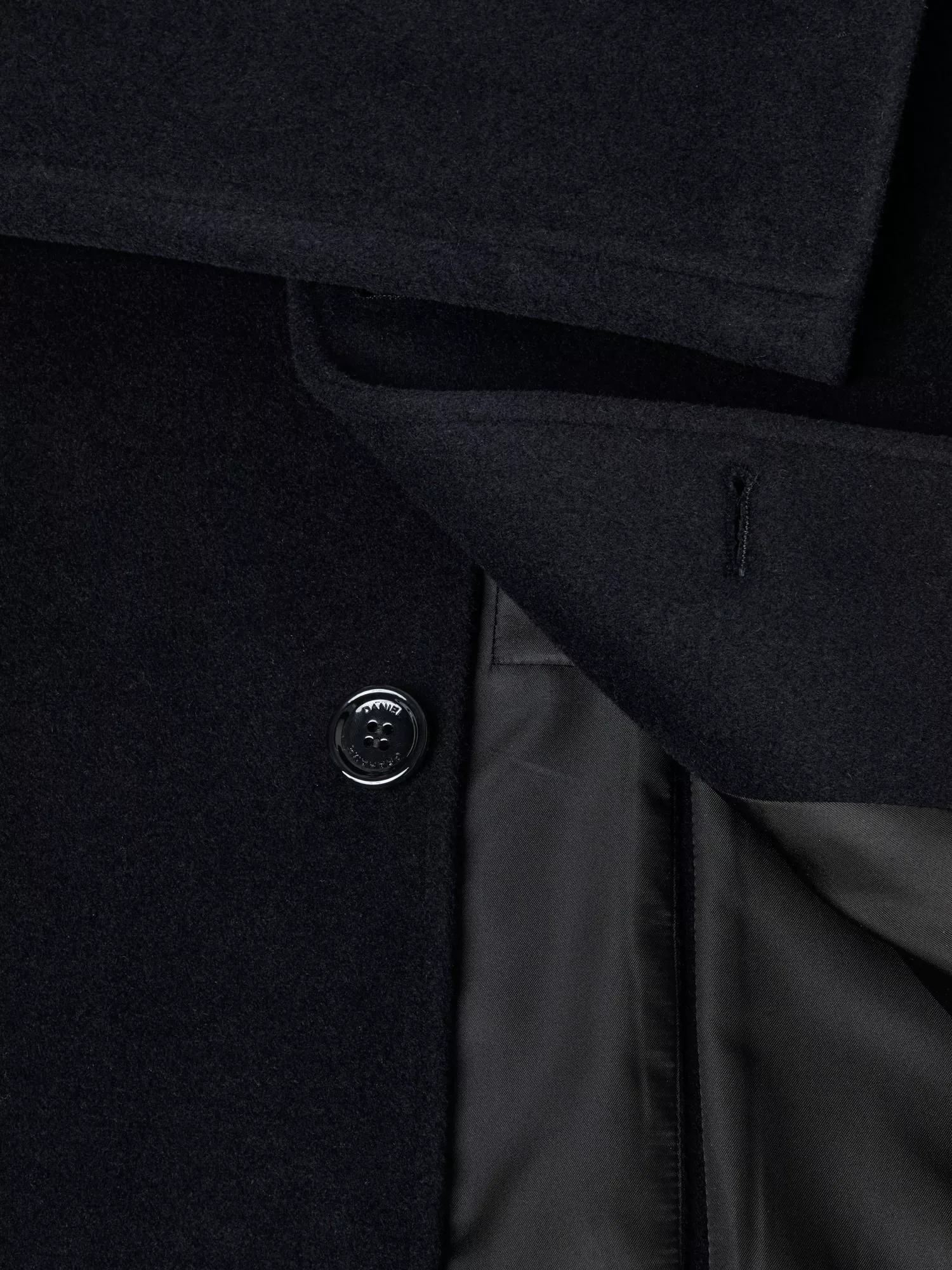 Douglas & Graham Black Watson Tailored Coat - Image 2