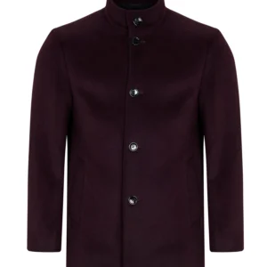 Douglas & Grahame Burgundy Watson Tailored Coat