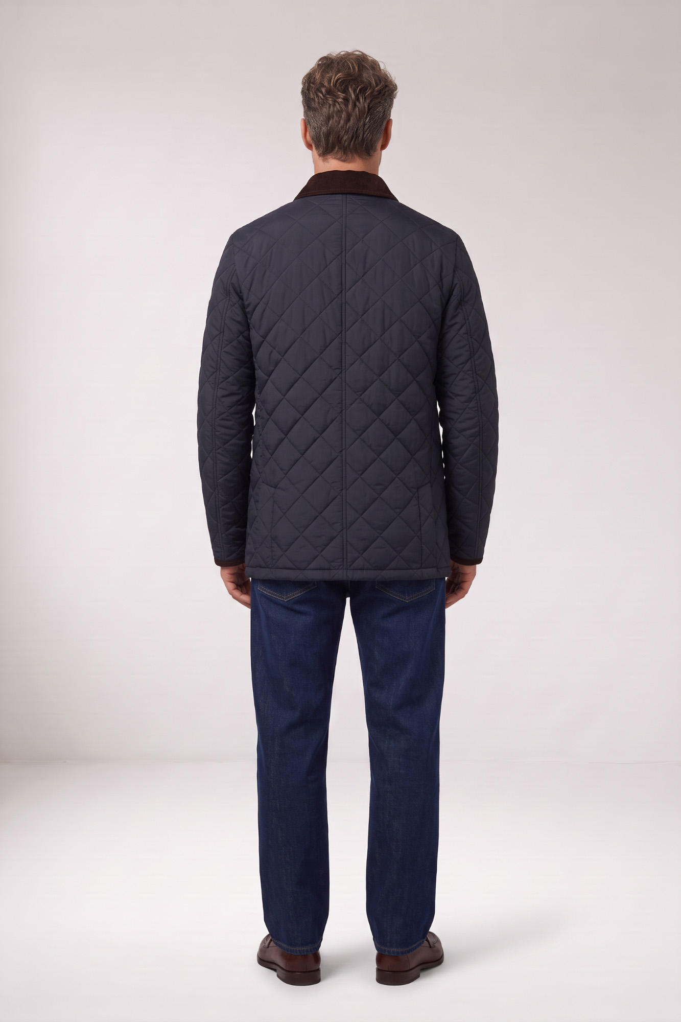 Giordano Navy Quilted Jacket - Image 4