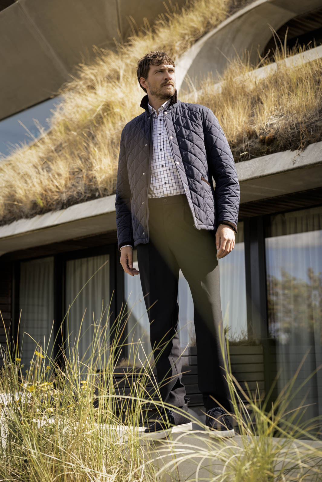 Giordano Navy Quilted Jacket - Image 5