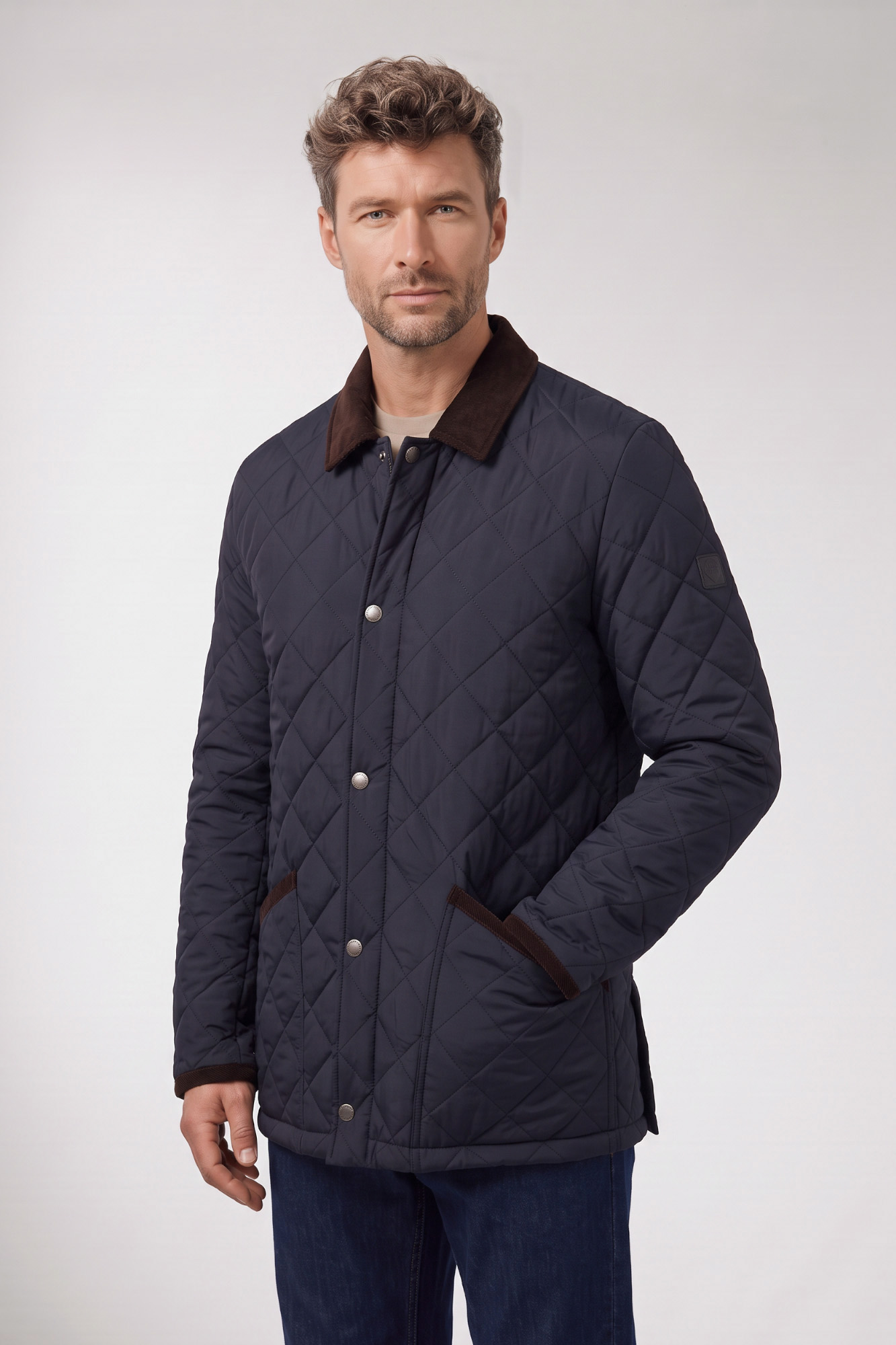 Giordano Navy Quilted Jacket