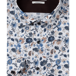Giordano White Leaf Pattern Shirt