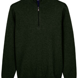 Bailys Green Cotton Cashmere 1/4 Zip