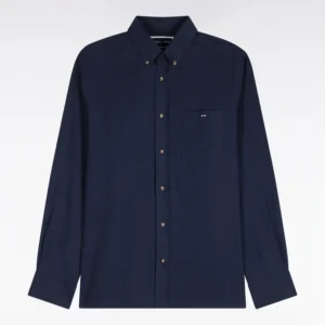 Eden Park Blue Regular Cotton Long Sleeve Shirt