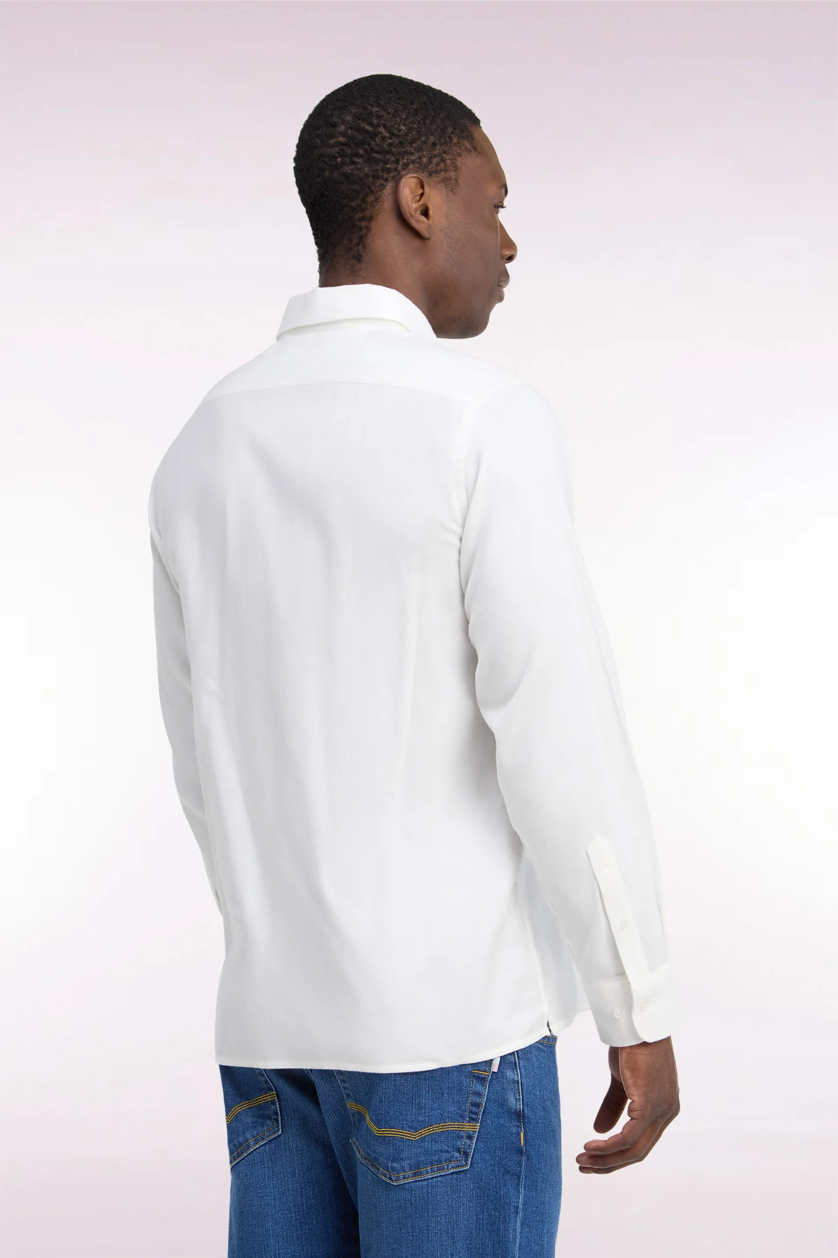 Eden Park Ivory Regular Long Sleeve Shirt - Image 3