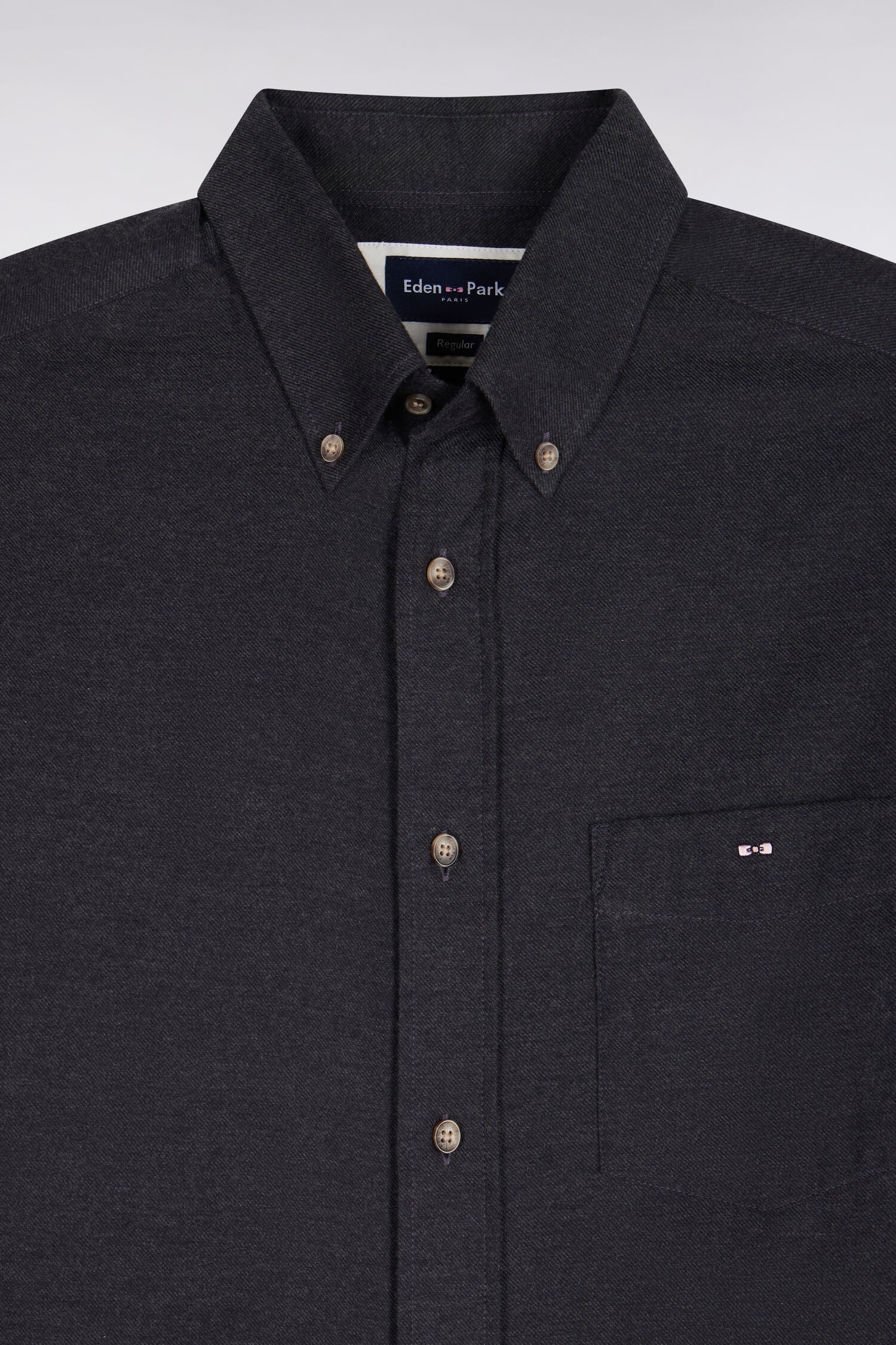 Eden Park Charcoal Regular Long Sleeve Shirt - Image 2